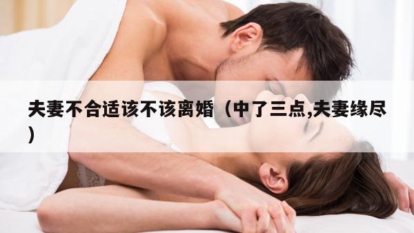 夫妻不合适该不该离婚（中了三点,夫妻缘尽）