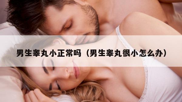 男生睾丸小正常吗（男生睾丸很小怎么办）