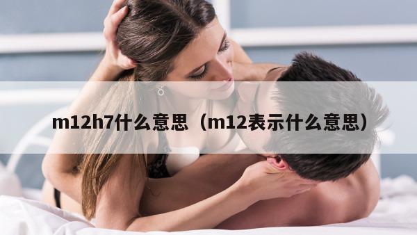 m12h7什么意思（m12表示什么意思）